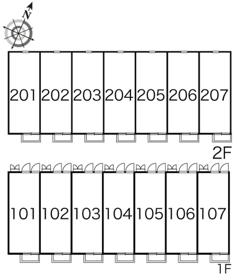 レオパレス天 間取り配置図