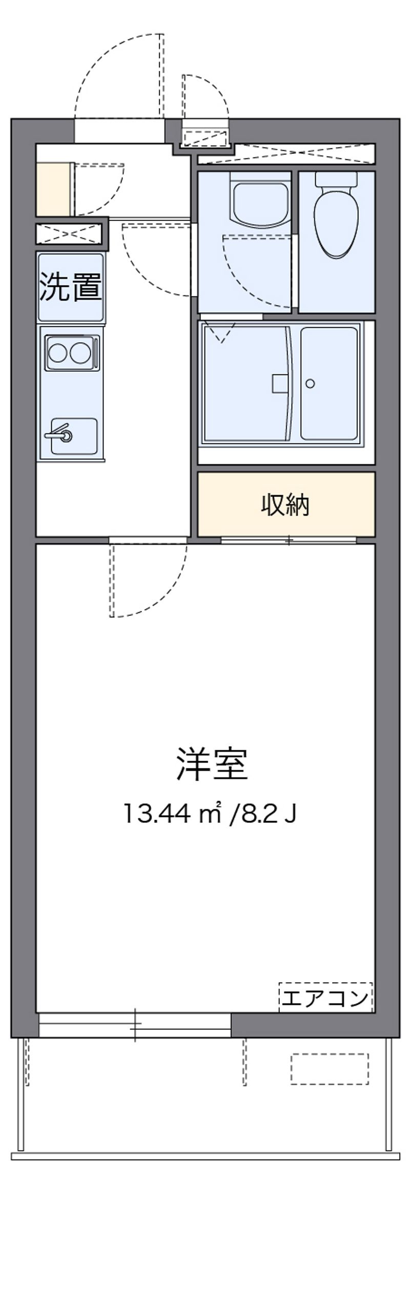 クレイノコンフォール杭瀬北新町 間取図