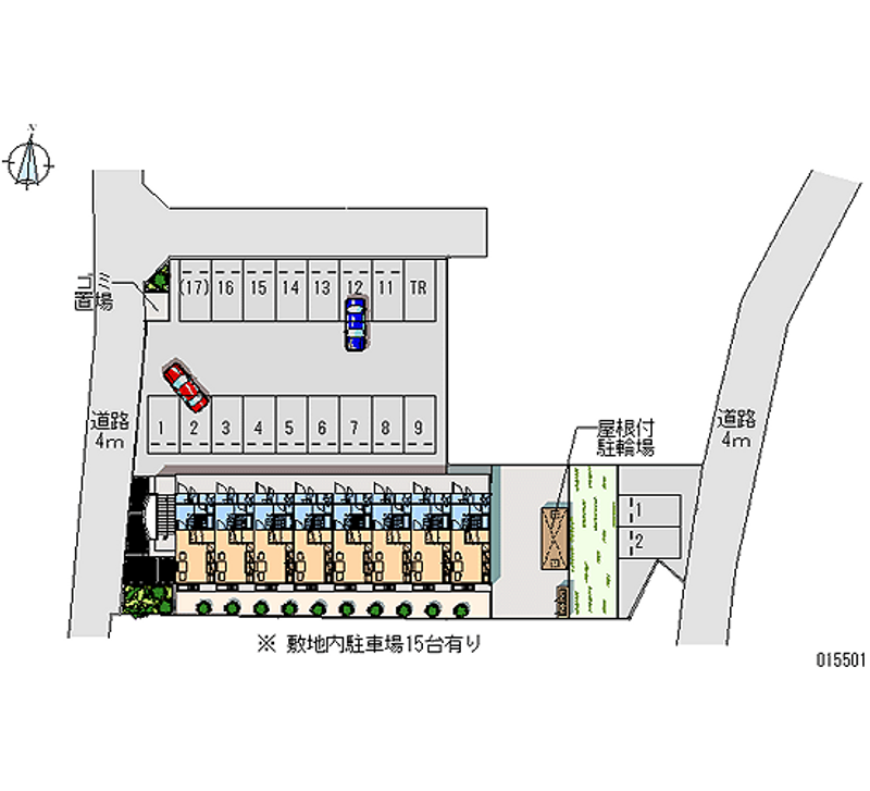 15501 Monthly parking lot