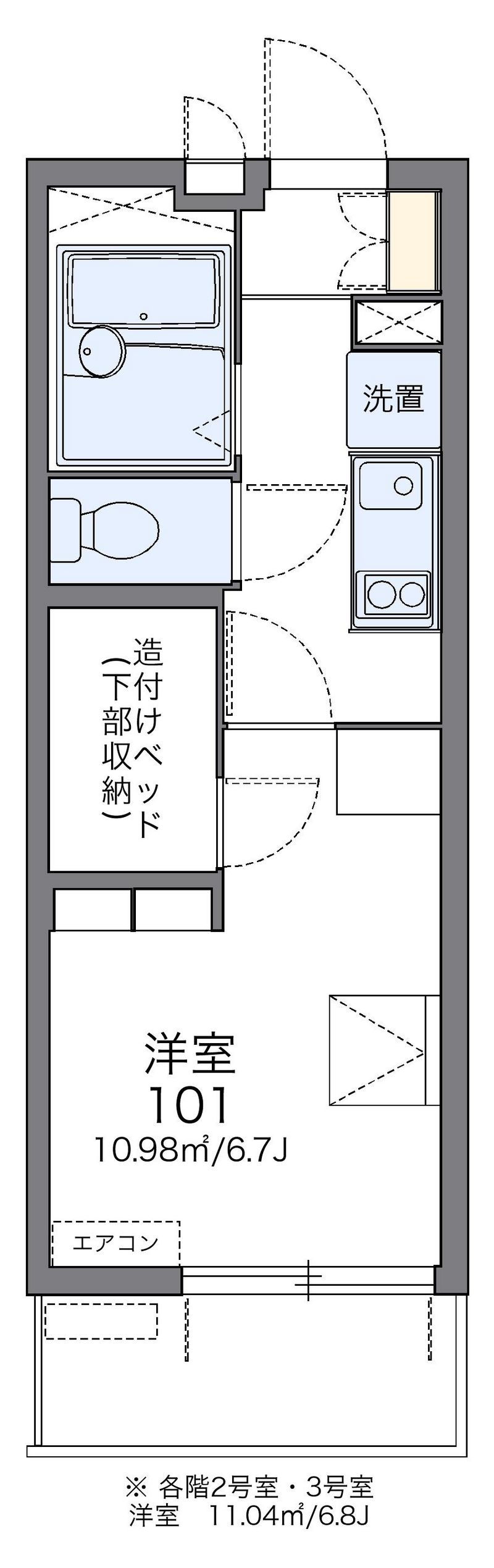 レオパレスハイ　ウッド　中平 間取図