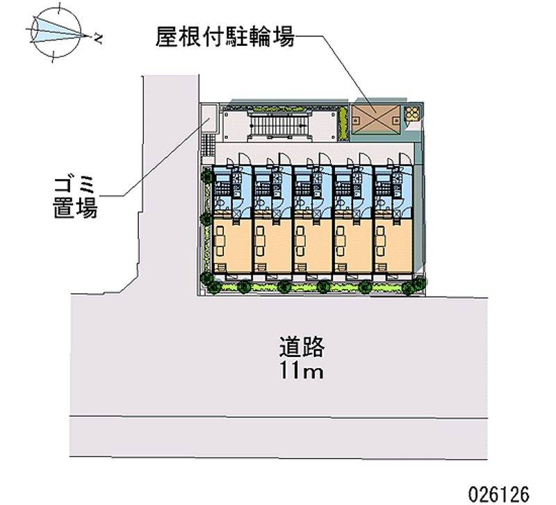 レオパレス麻溝台ハイム 区画図