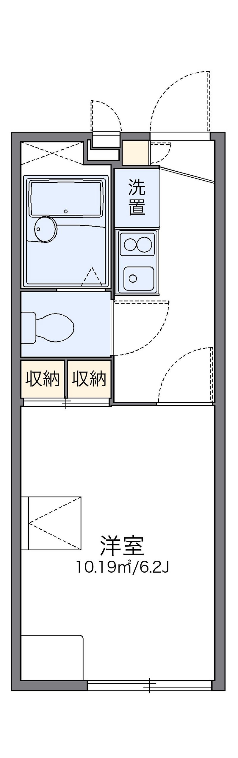 レオパレス和泉Ⅱ 間取図