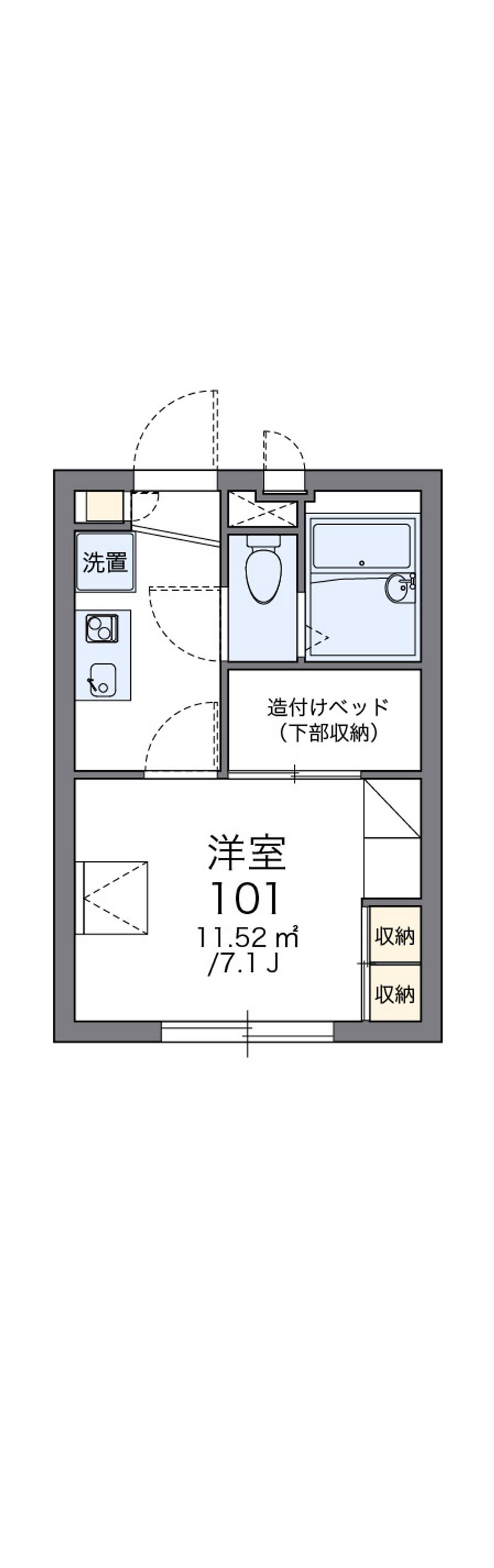 レオパレスメゾン　紗々 間取図