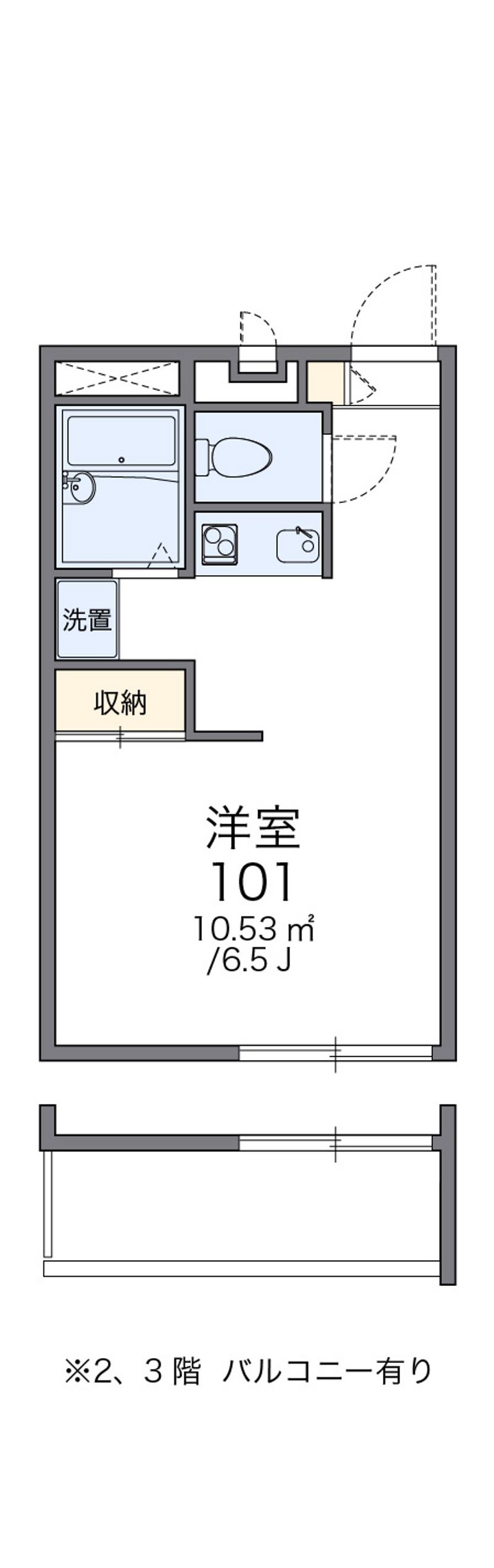 レオパレス五龍星 間取図