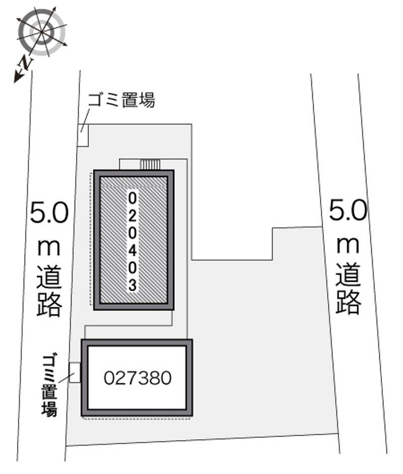 レオパレスＥ・アルシオネ 配置図