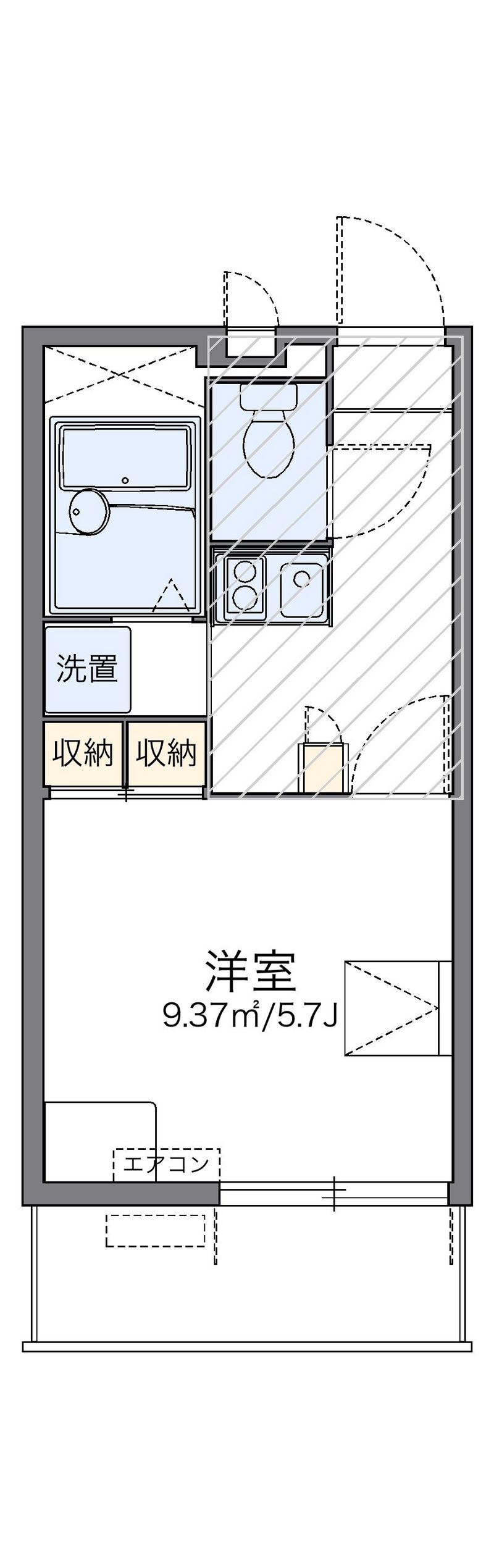レオパレスＮｅｗ　リベラルⅡ 間取図
