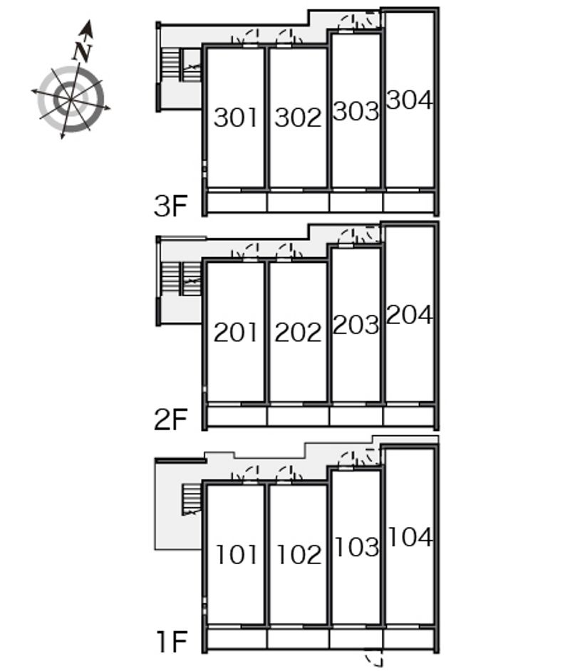 クレイノグラマット 間取り配置図