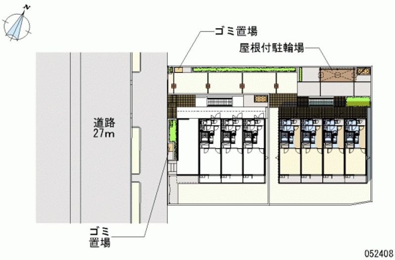 レオネクストドミールＢ 区画図