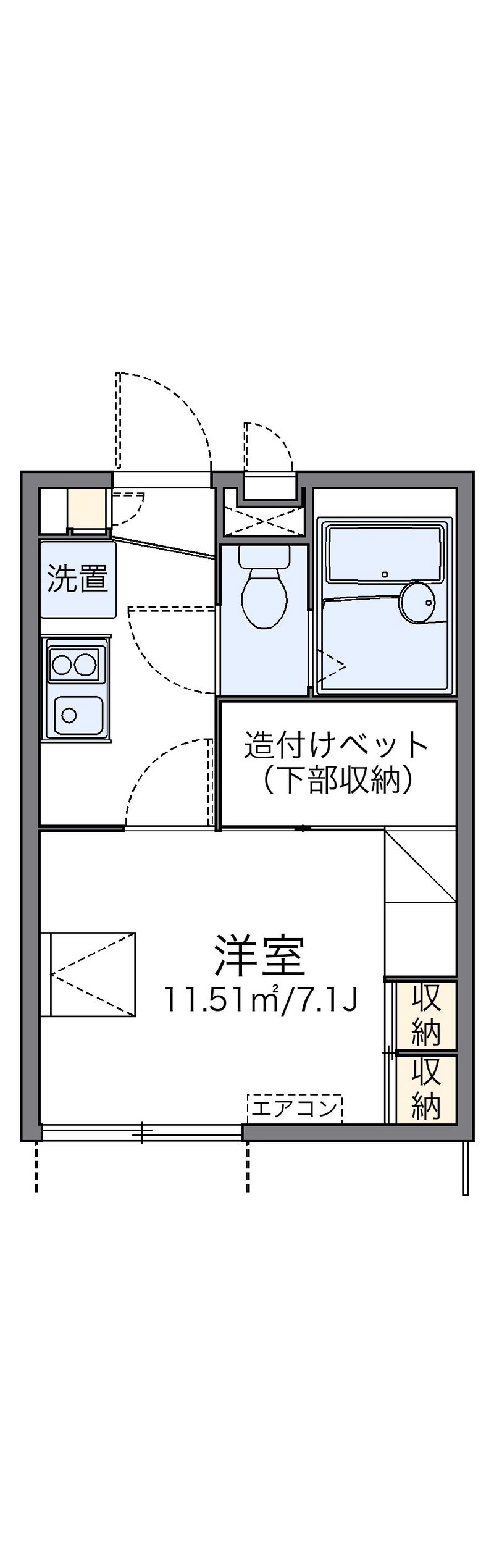leopalace KOMUGI Floor plan