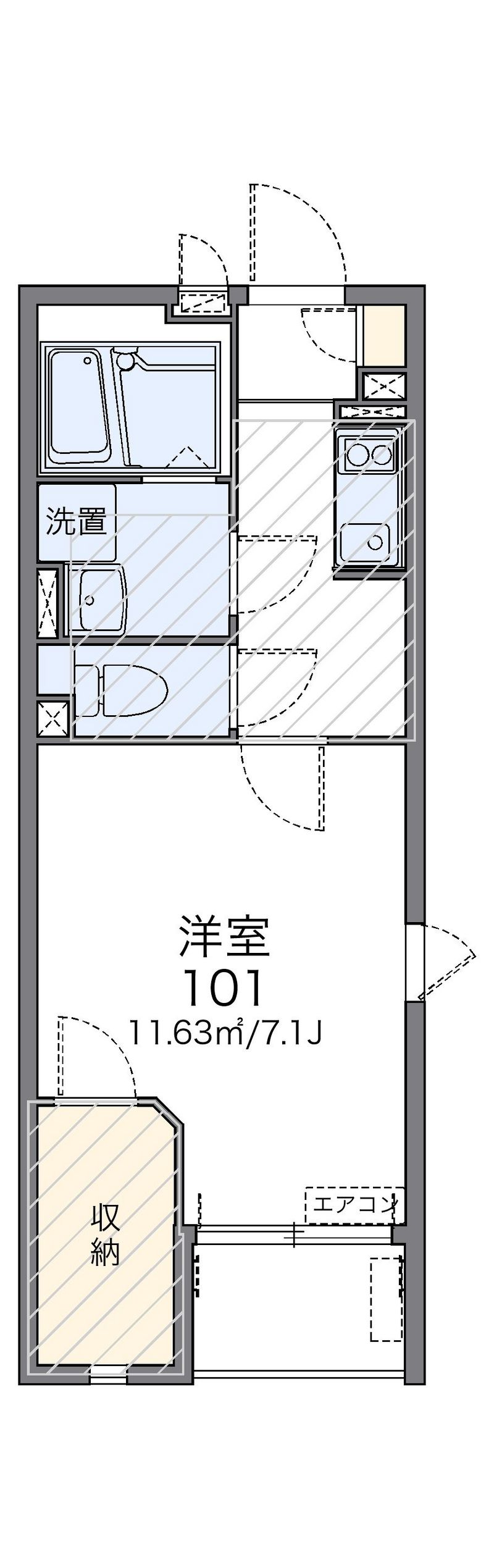 レオネクストシードオオタ 間取図