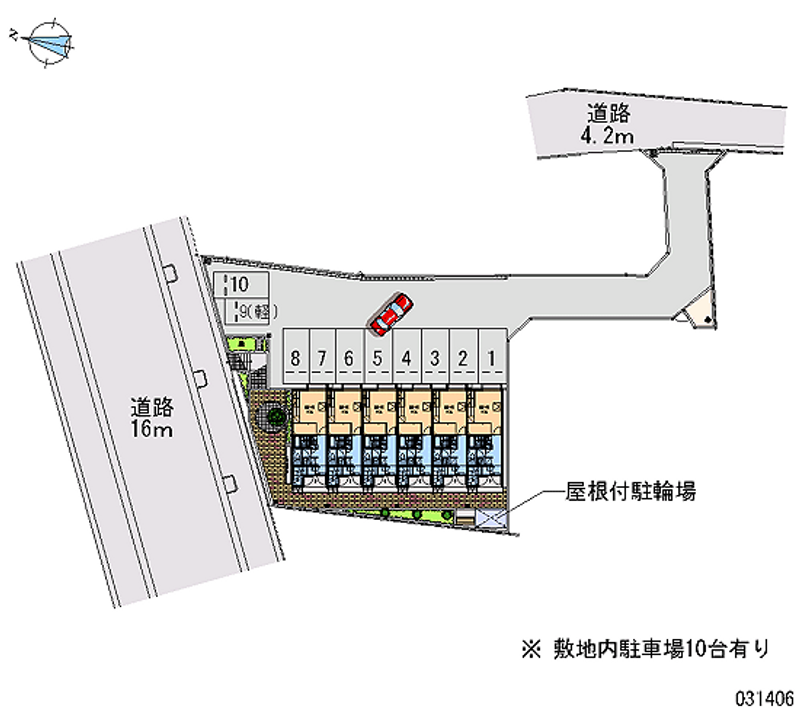 レオパレス南大門Ⅱ 月極駐車場