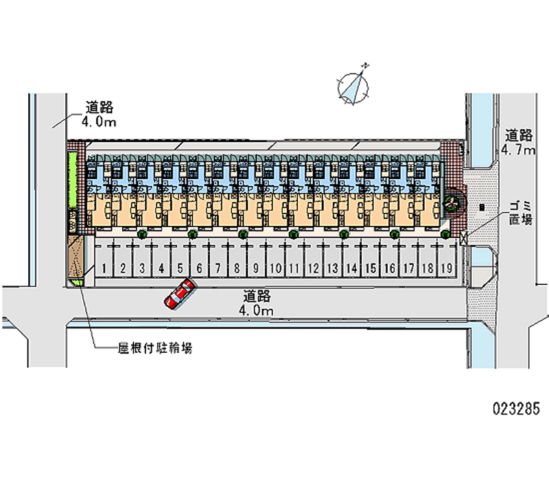 23285 bãi đậu xe hàng tháng