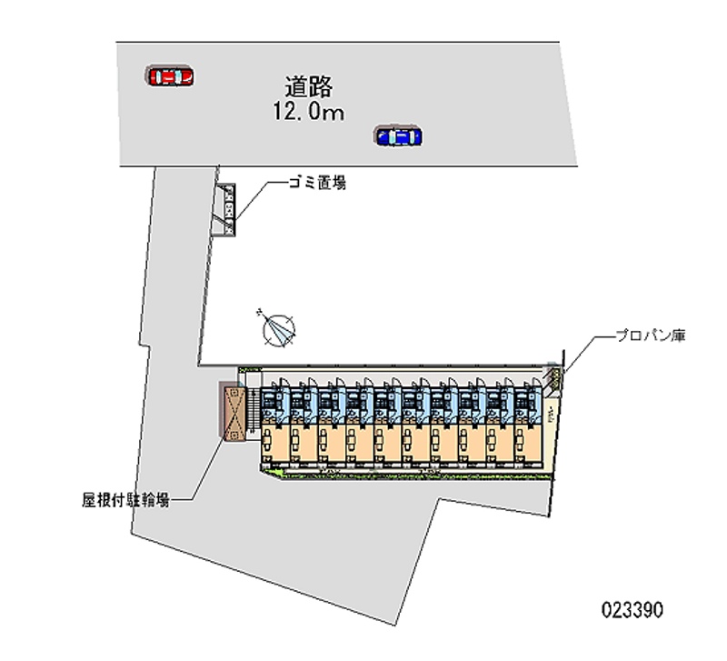 レオパレスエスポワールポルト 区画図