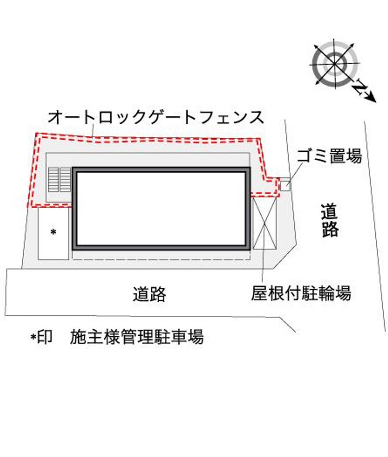 レオパレスカーサ　ウィステリア 配置図