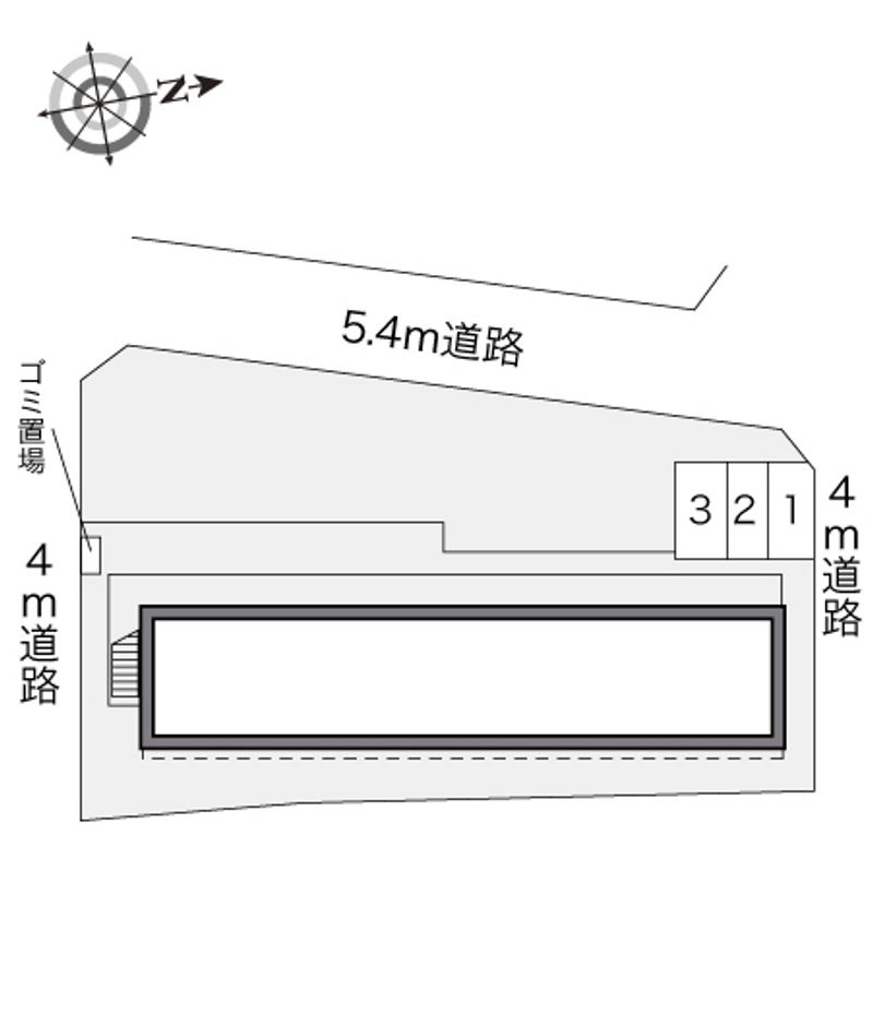 レオパレスグリーングラス 配置図