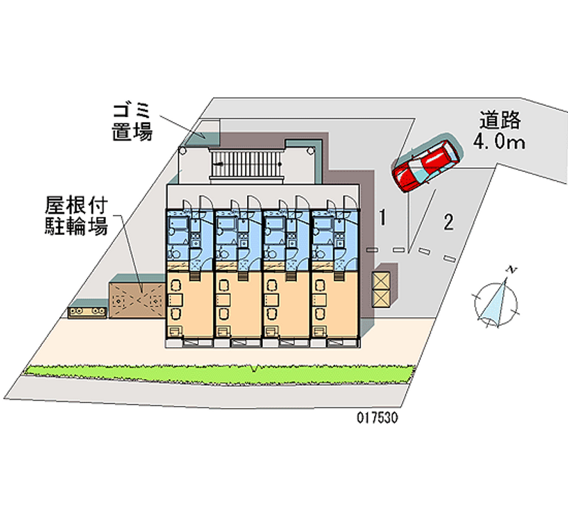 レオパレスカテナチオ 月極駐車場