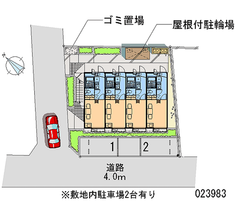 レオパレスセドナ 月極駐車場