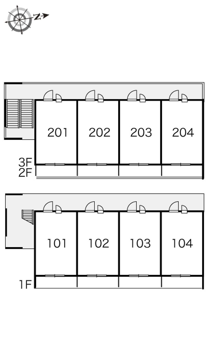 レオパレスＳｅｎｓｕｉ 間取り配置図