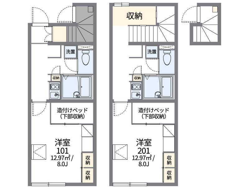レオパレスウィルクレスト 間取図
