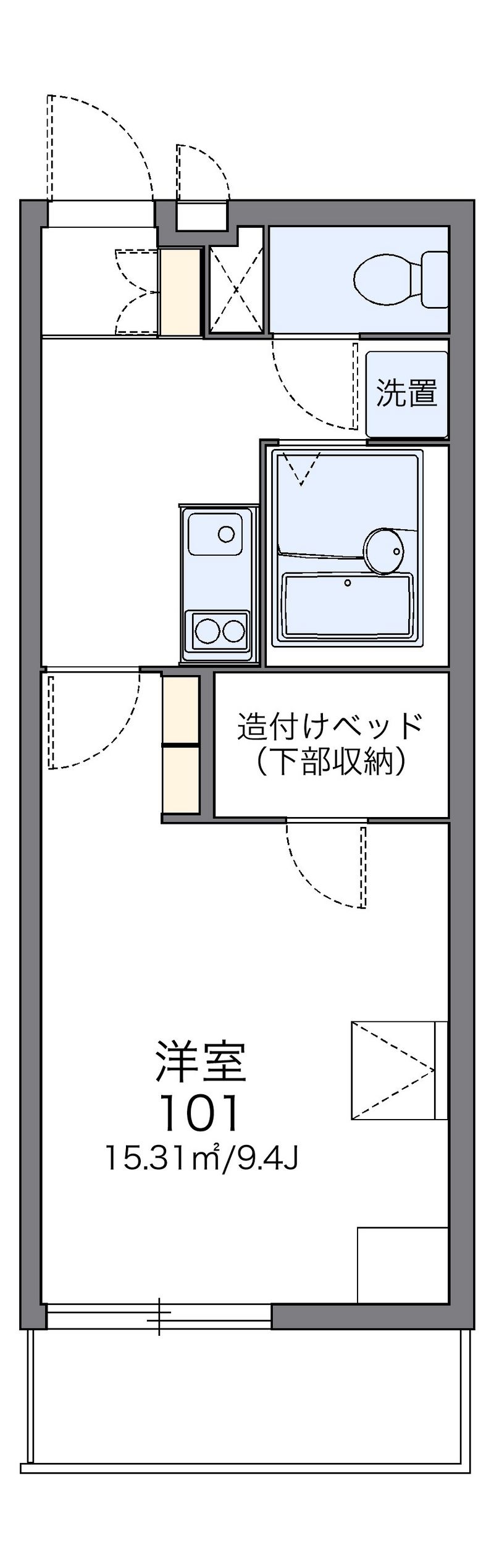 レオパレスビューテラス草内 間取図