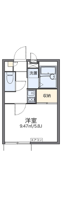 レオパレス武蔵中原 間取り図