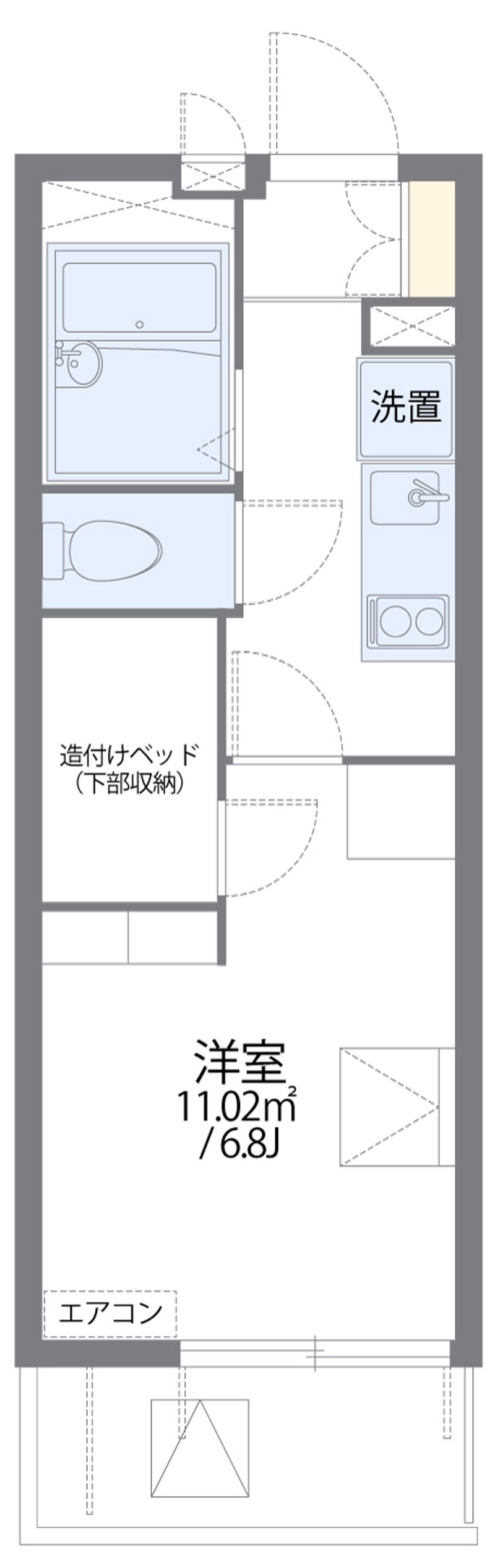 レオパレス東淡路 間取図