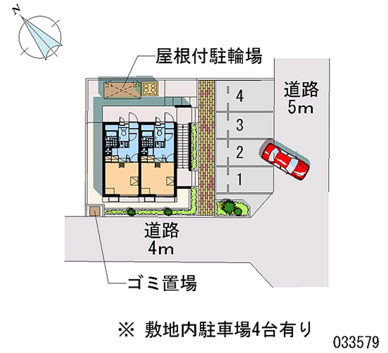 レオパレス富士 月極駐車場