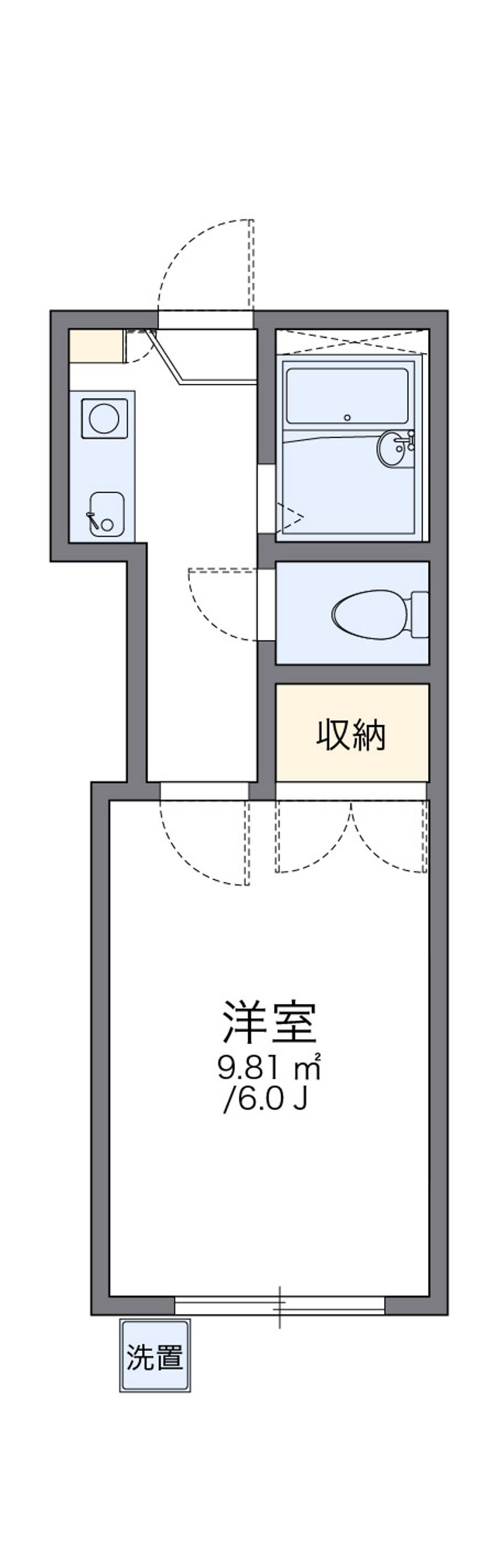 レオパレス沖野上Ｐａｒｔ２ 間取図