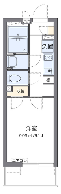 クレイノフルール 間取り図