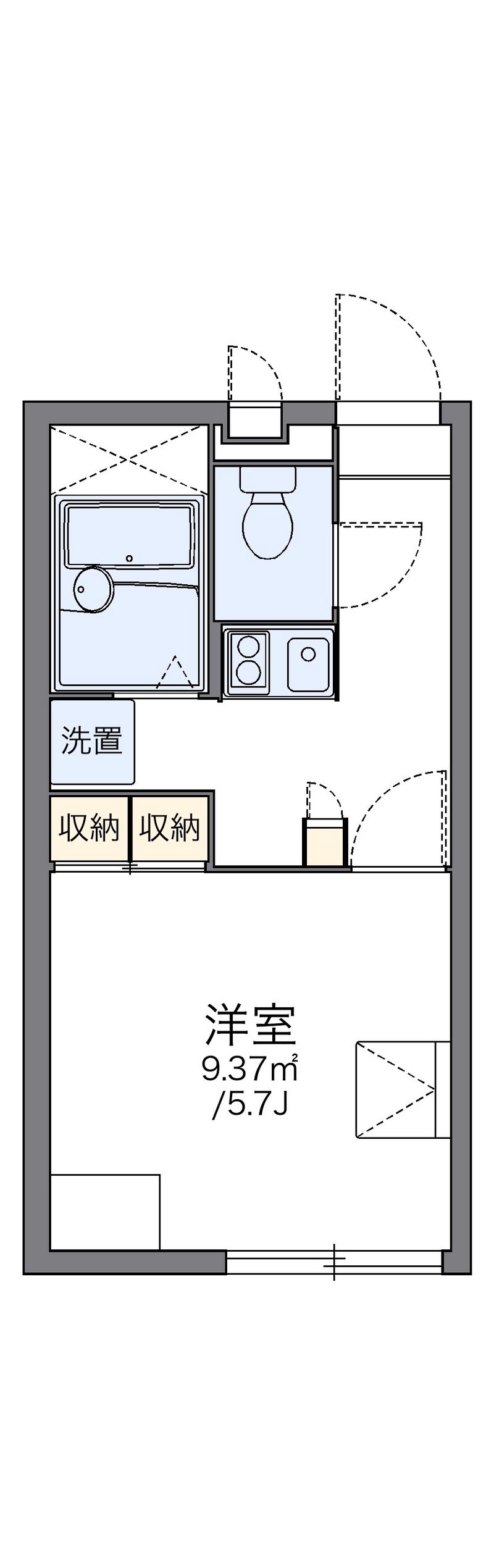 leopalace Nishiwaki Uchida Gogoukan Floor plan