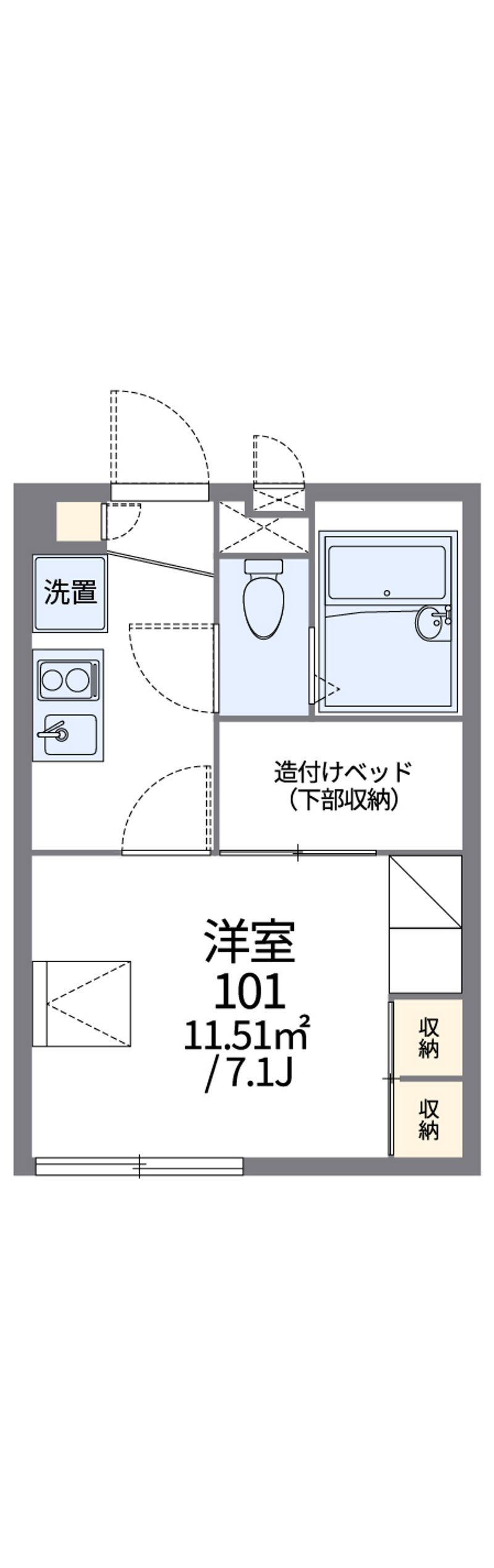 レオパレスｓｕｎｆｌｏｗｅｒⅡ 間取図