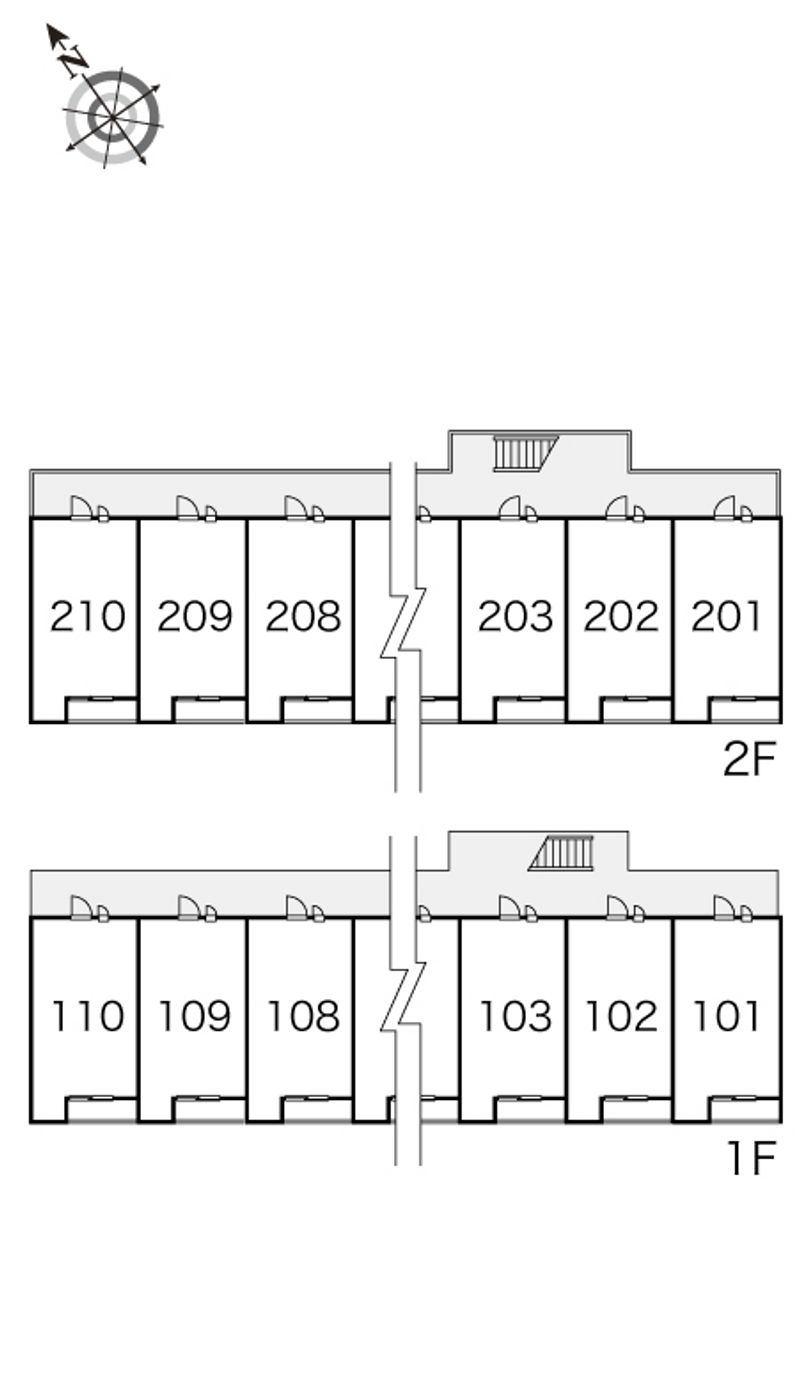 レオパレスサザンクロス 間取配置図