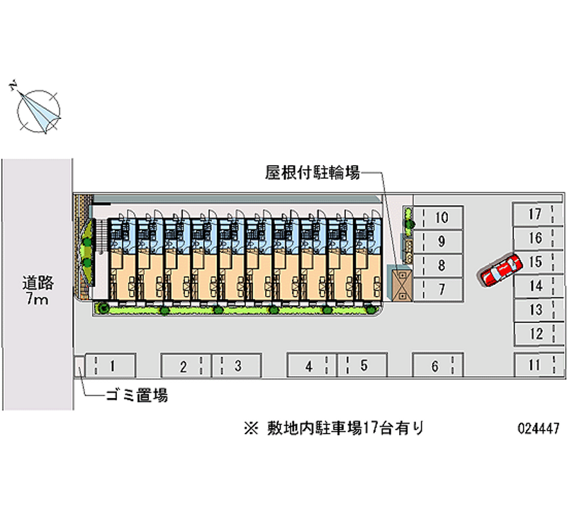 24447 bãi đậu xe hàng tháng