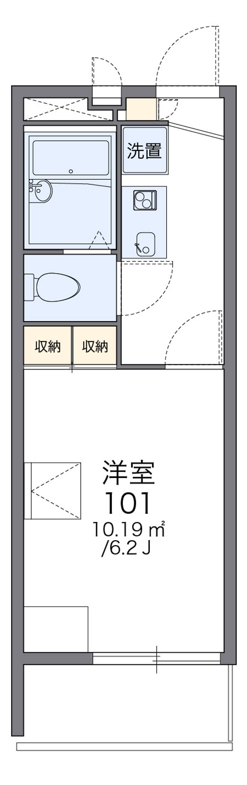レオパレスエルヴェールⅡ 間取図