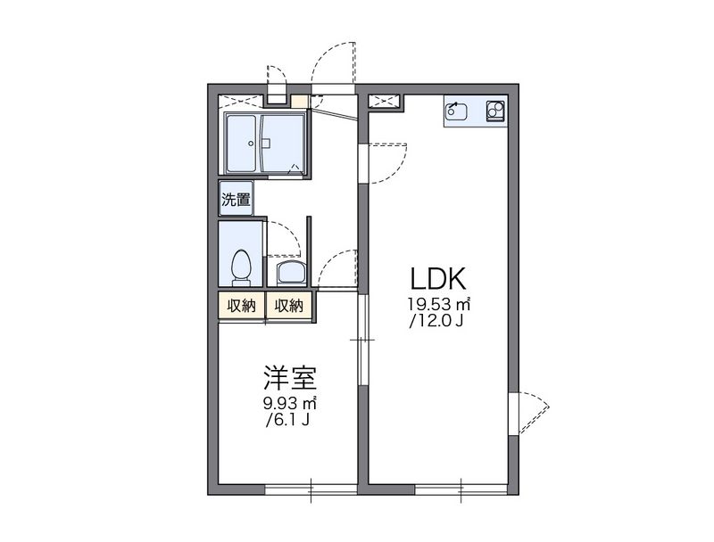 レオパレス一番 間取図