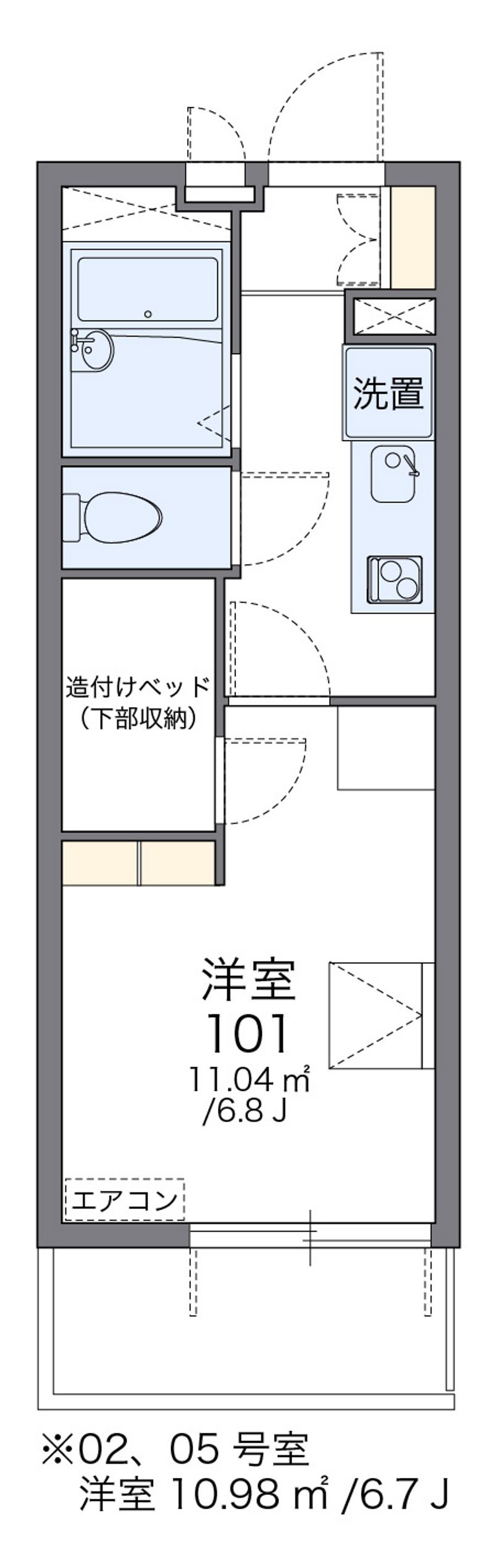 レオパレスダイチＡ 間取図