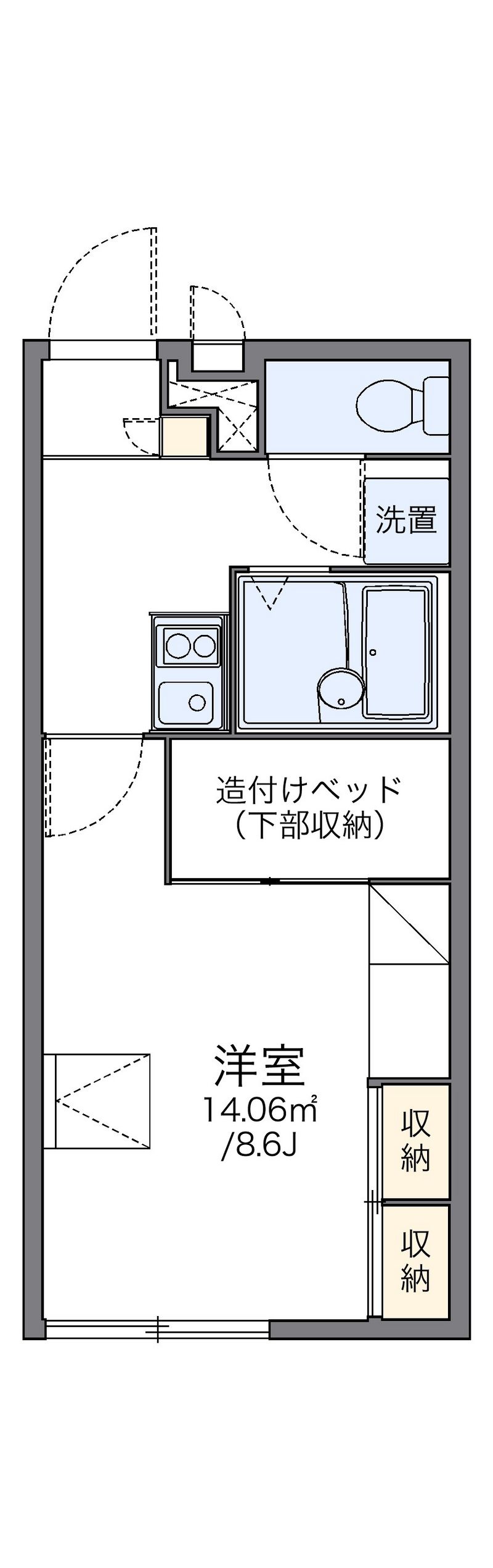 レオパレス御堀 間取図