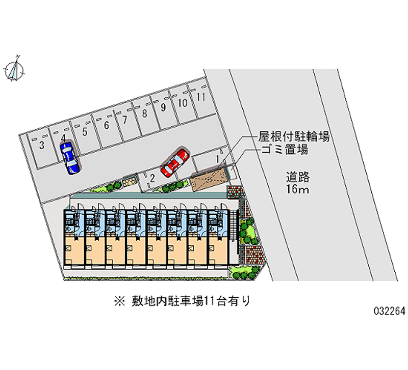 レオパレスＴＡＩＫＯＵ２ 月極駐車場