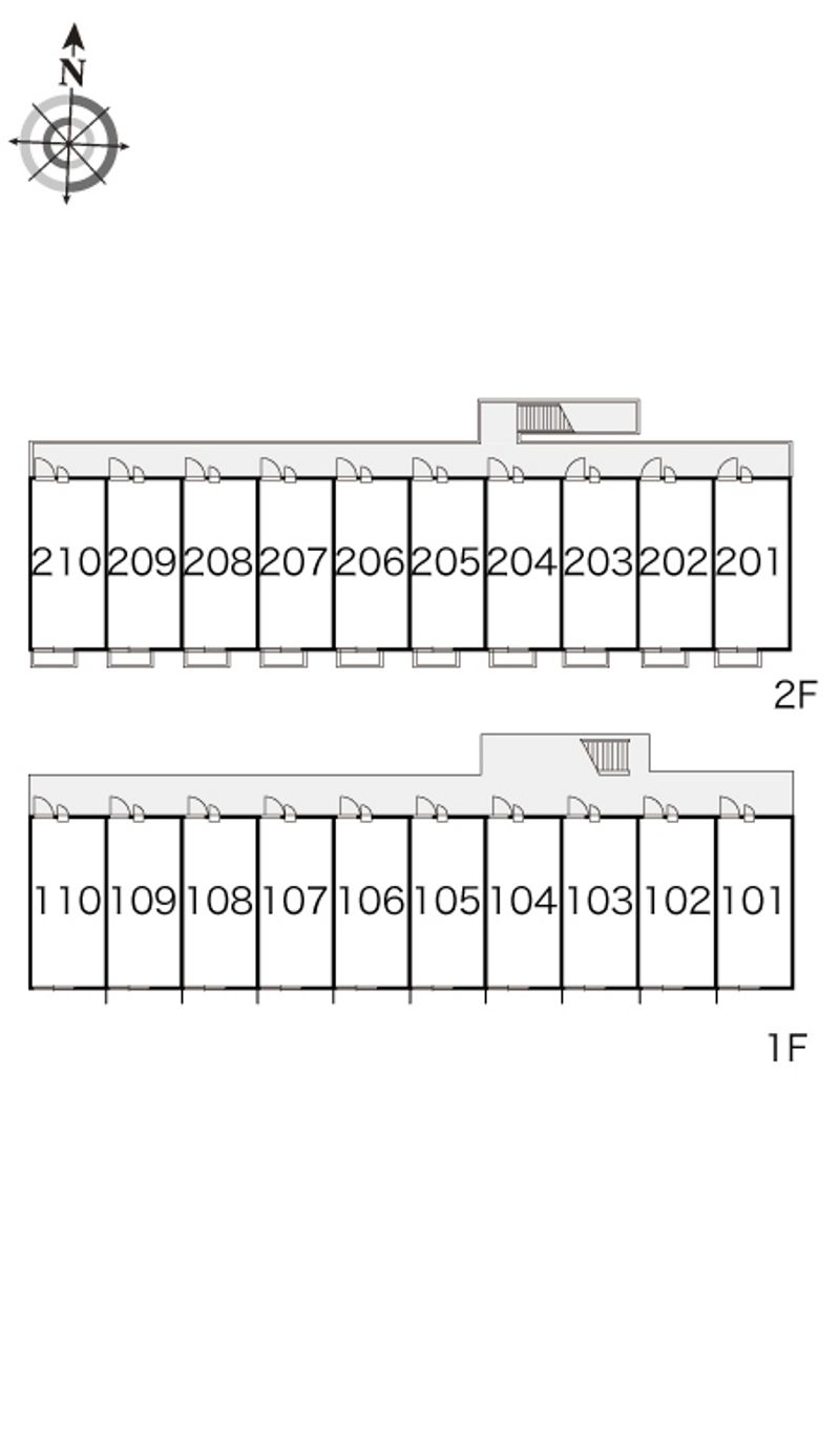レオパレスいずみ 間取配置図