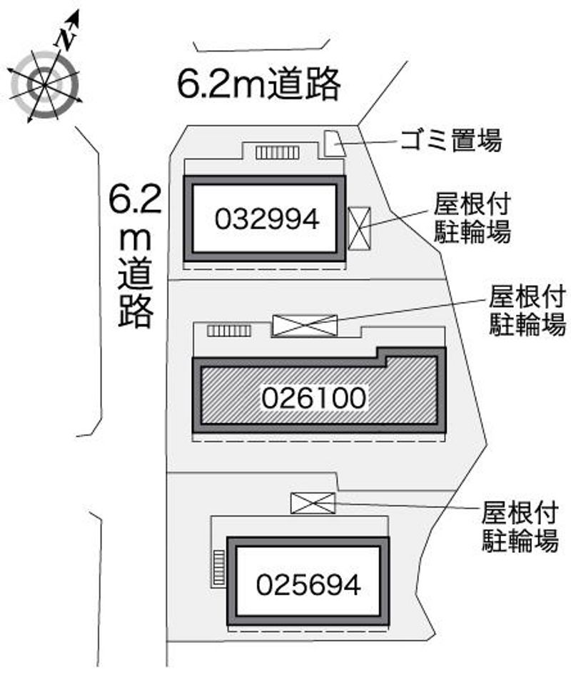 レオパレスＡＳＥＢＡⅡ 配置図