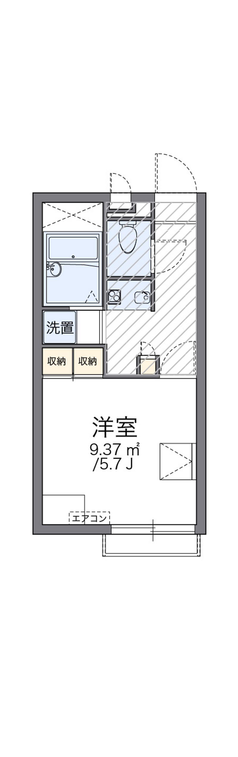 レオパレス八景島 間取図