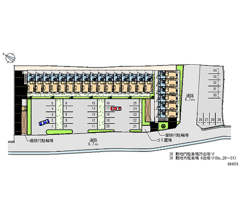 34373 Monthly parking lot