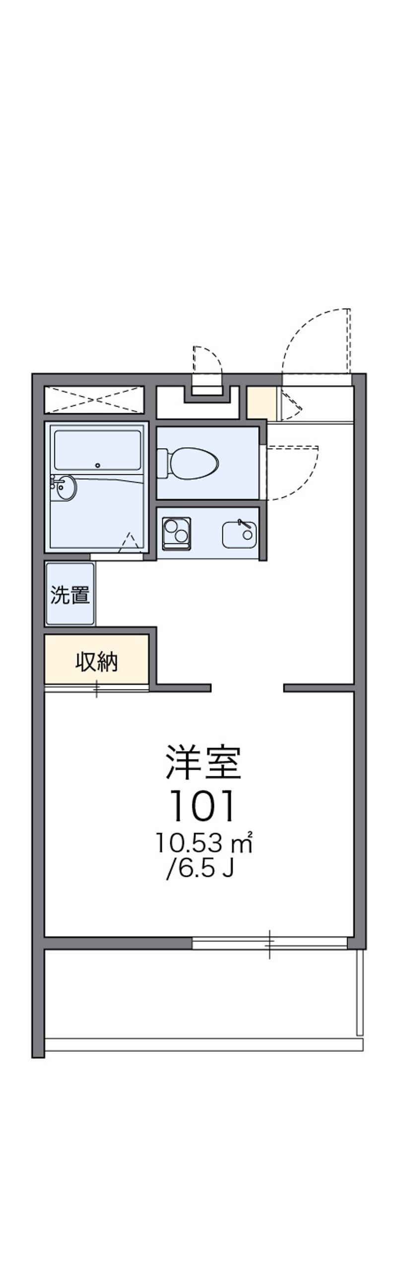 レオパレスサンメッセ 間取図