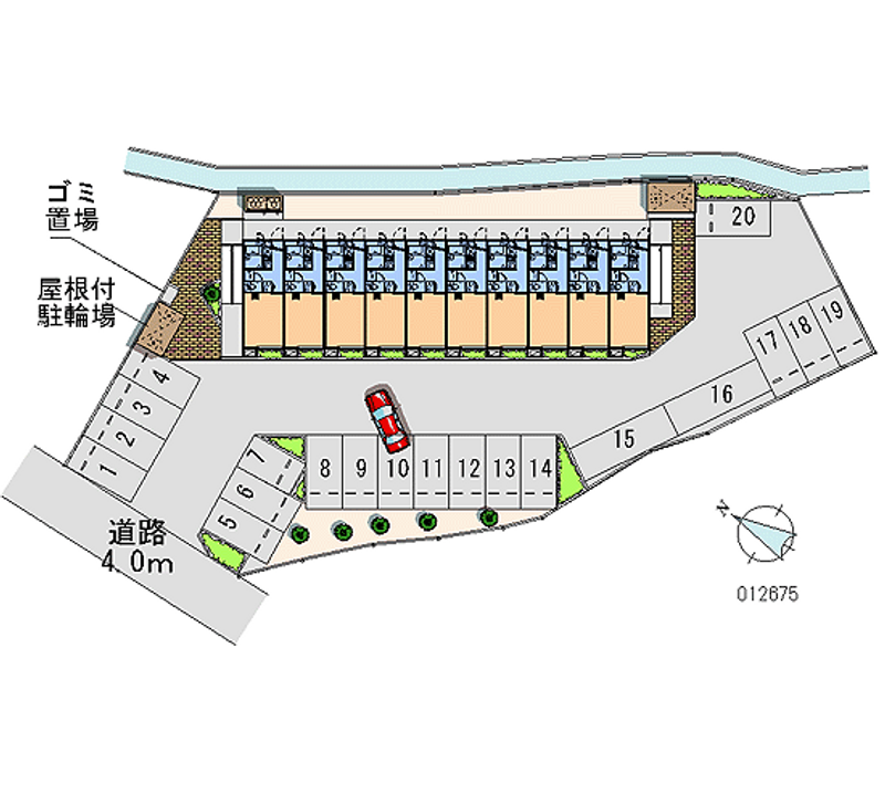 レオパレス北方 月極駐車場