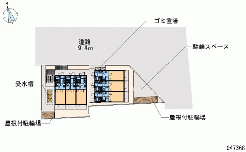レオパレスＴＦ　ｏｎｅ 区画図