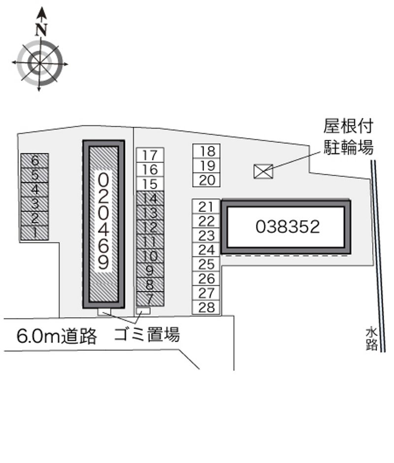 レオパレス四郎丸 配置図
