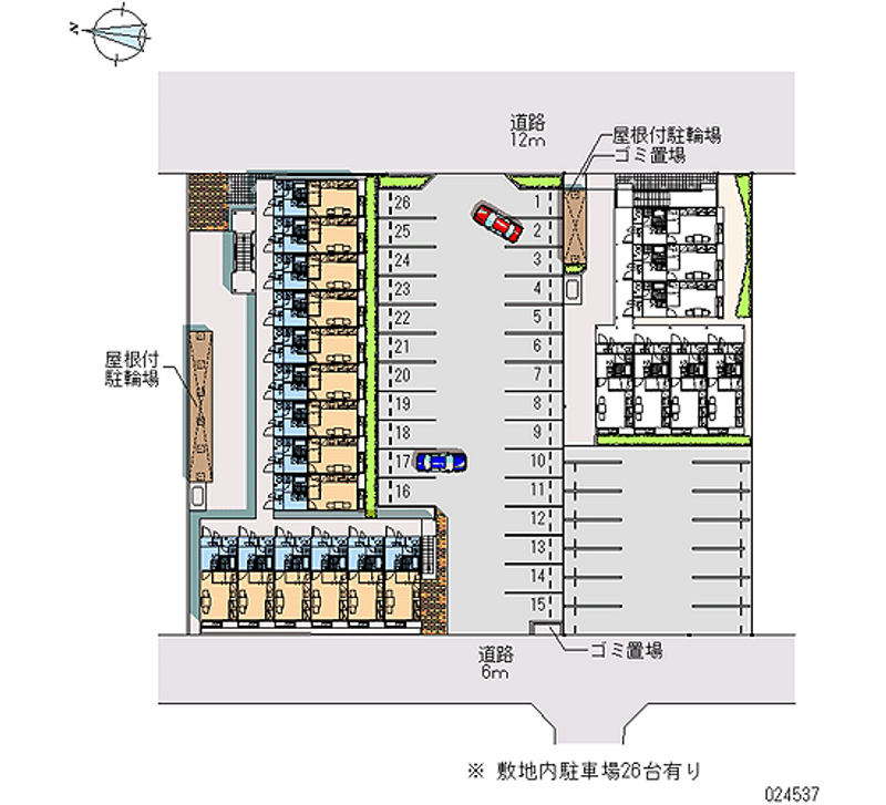 レオパレス東大浜 月極駐車場