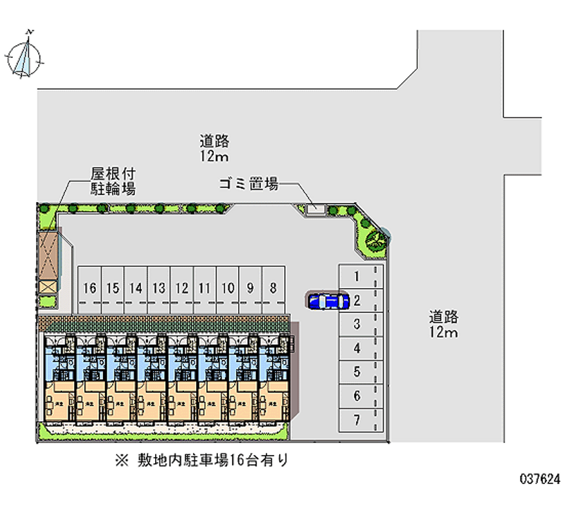 レオパレス日出Ⅱ 月極駐車場