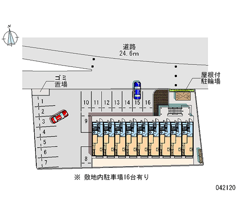 レオパレス北栄 月極駐車場