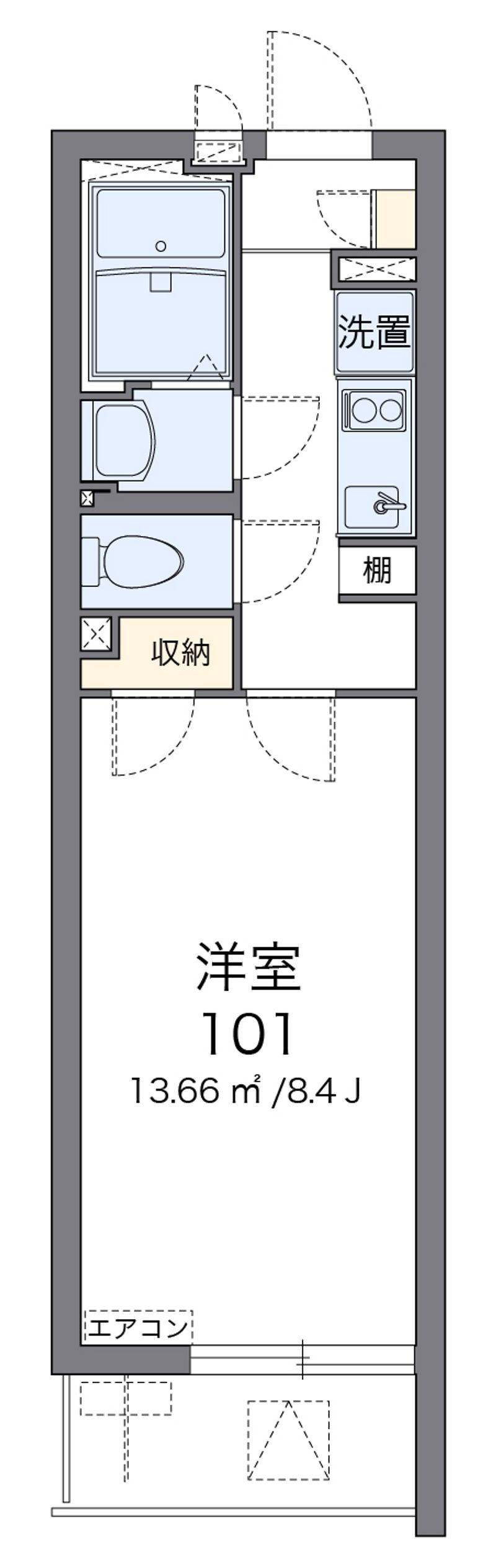 クレイノパークビューⅡ 間取り